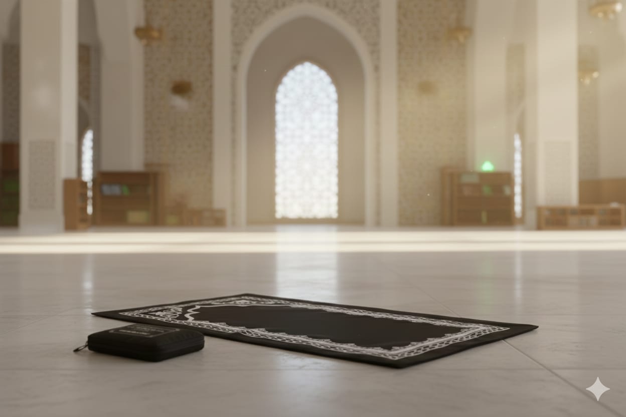 Travel Prayer Mat - Grey - 90 Grams - Non Woven